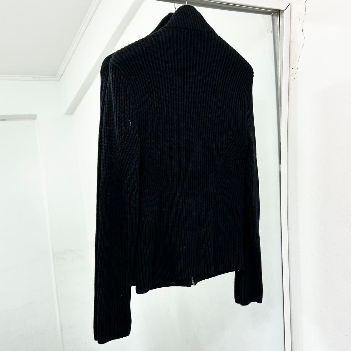 아르마니 익스체인지 스웨이드 텍스처 블랙 프로스트 자켓 상품이미지6