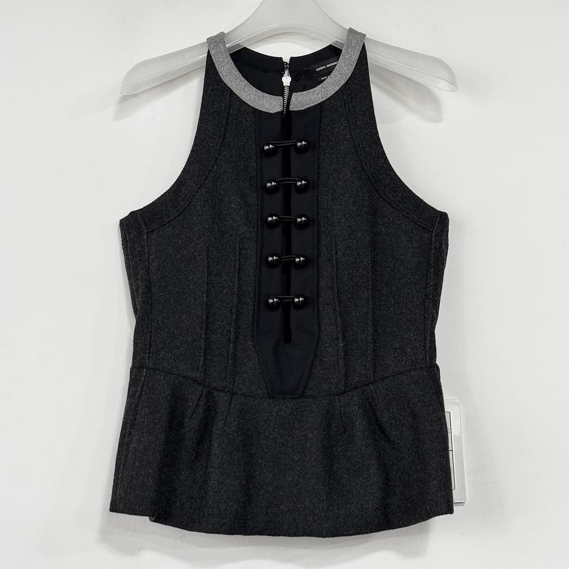 이자벨마랑 울 펠트 페플럼 탑 상품이미지1