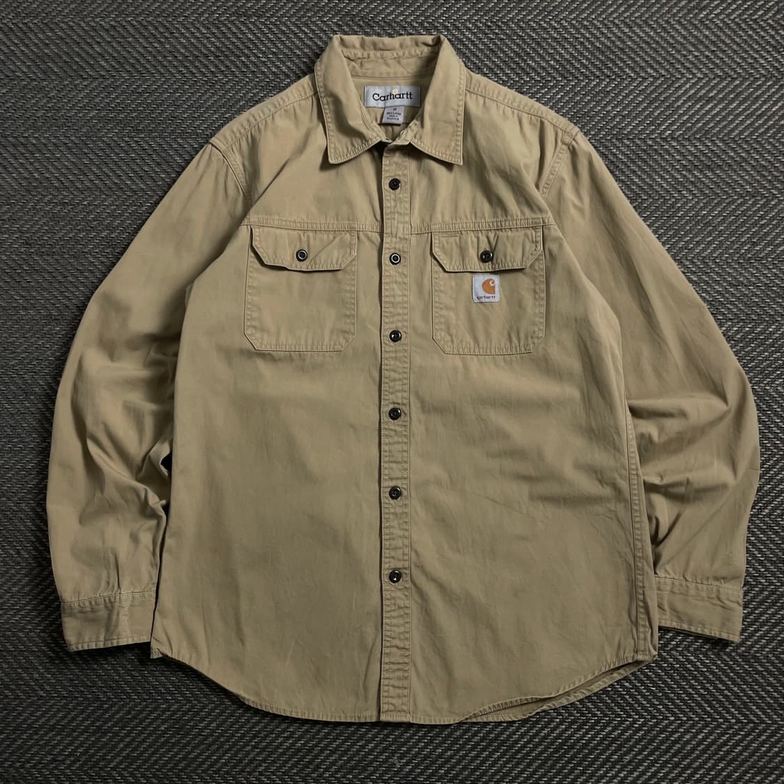 칼하트 포켓 패치 로고 박시핏 워크 셔츠 o 4082 상품이미지1