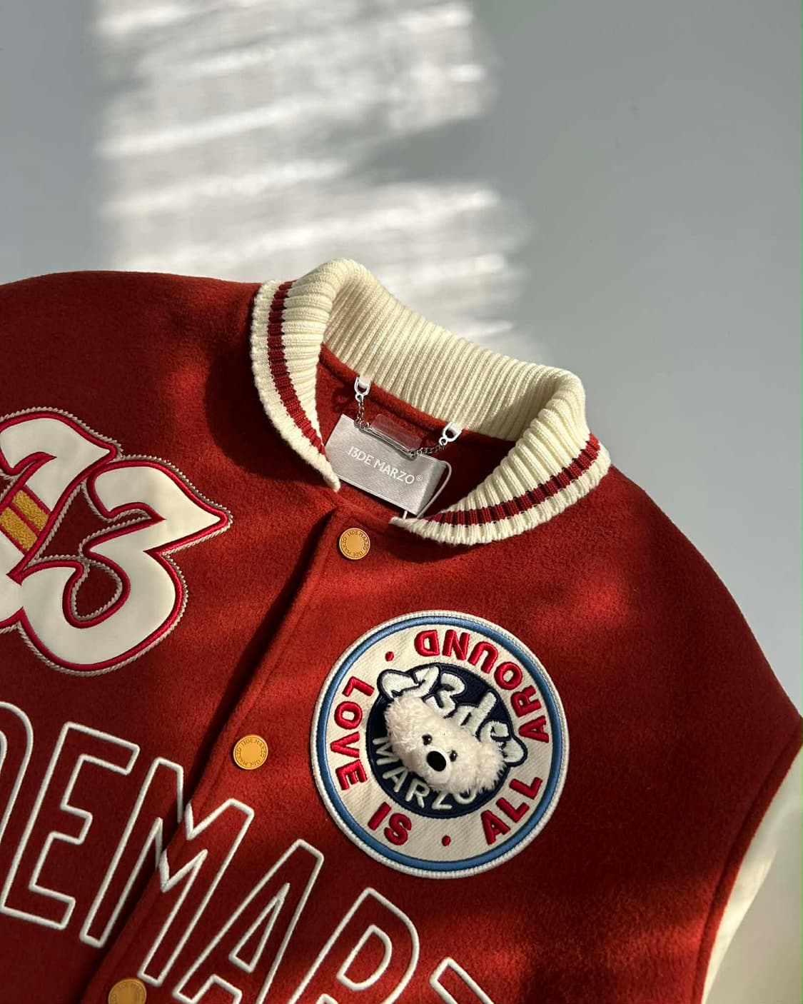 [M]13De Marzo 13드마조 레트로 인스트루먼트 바시티 자켓 상품이미지5