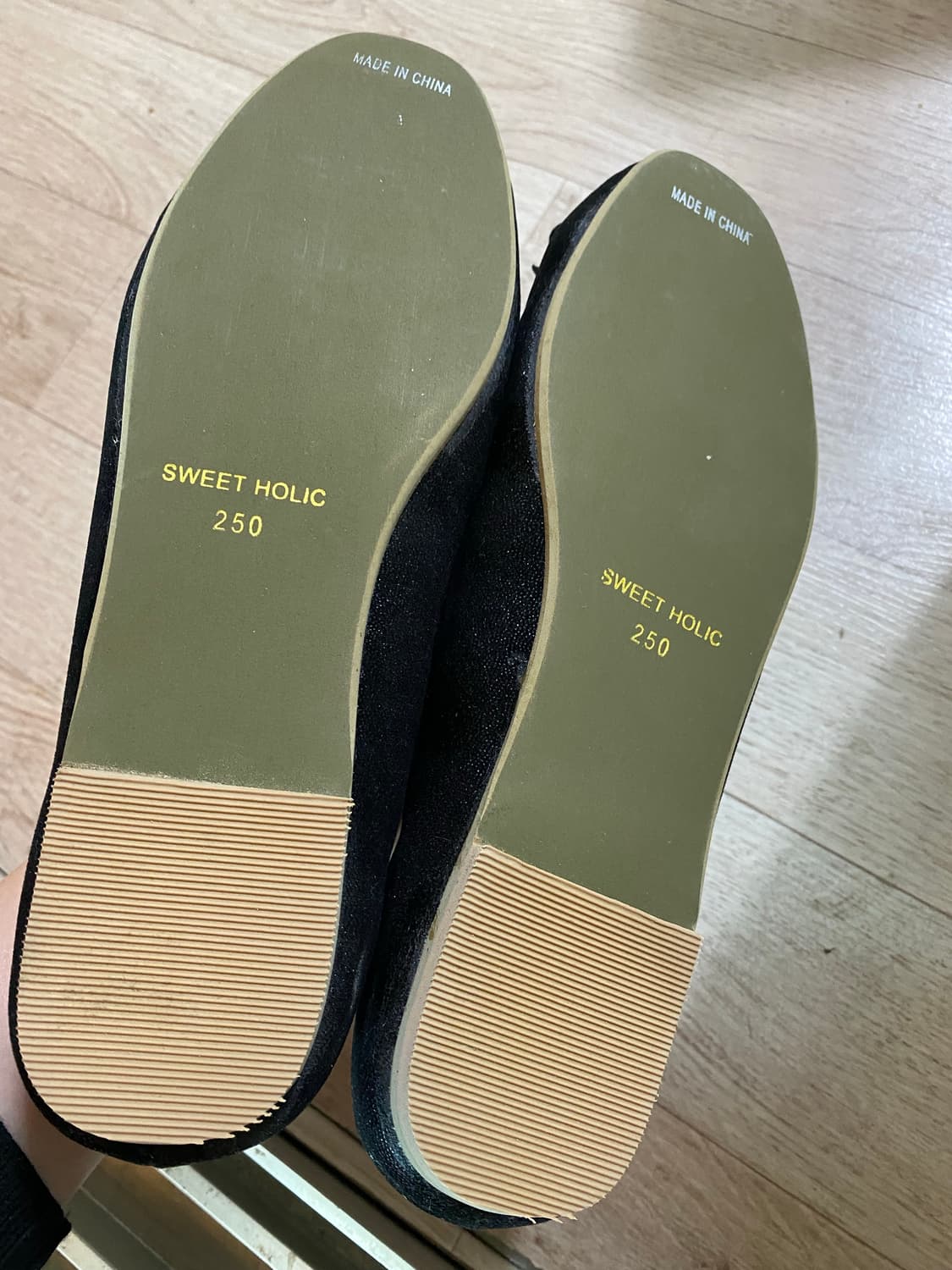 새상품 블랙 펄 플랫슈즈 상품이미지5