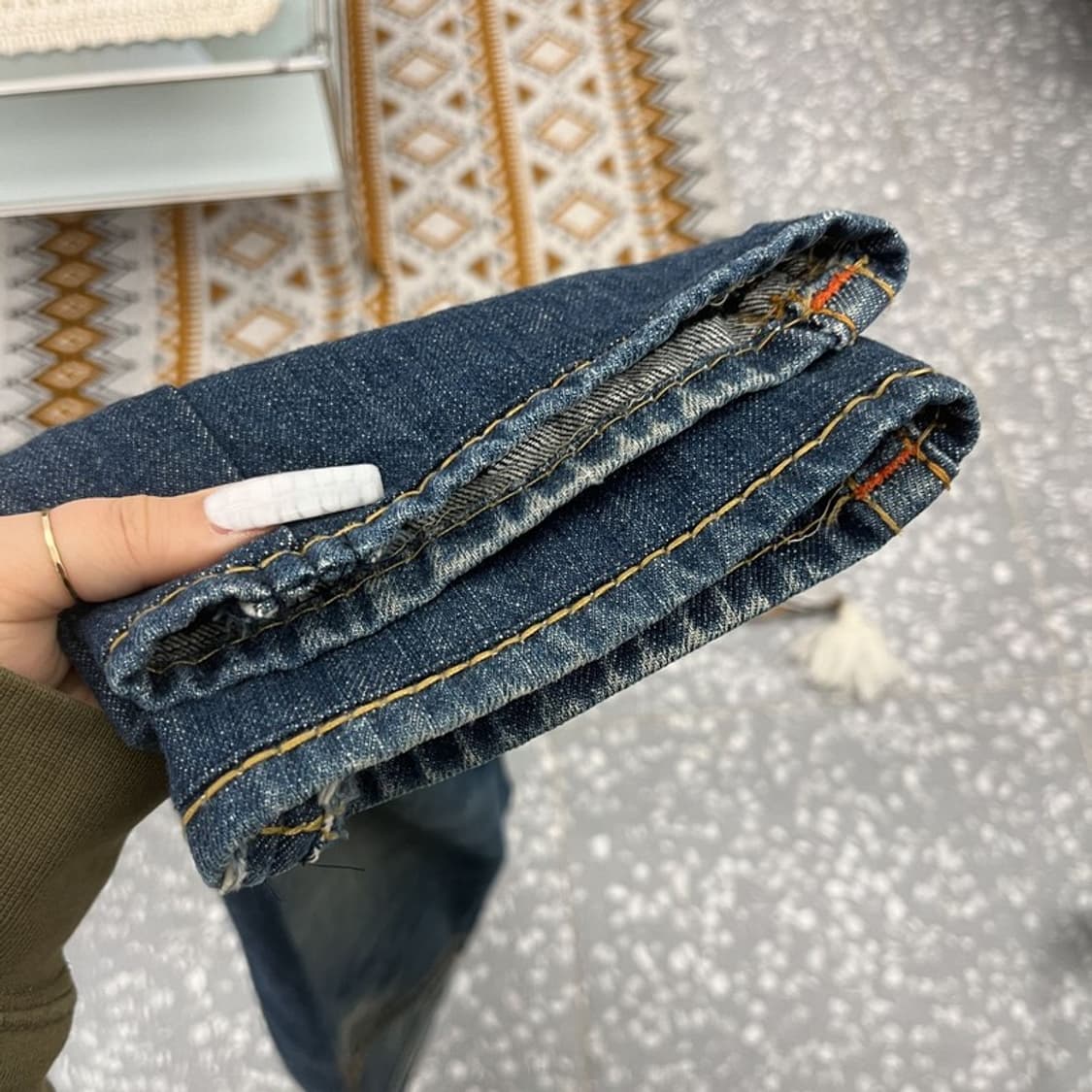 트루릴리전 BOBBY 빅티 레트로 빈티지 데님팬츠 34인치 C10767 상품이미지8