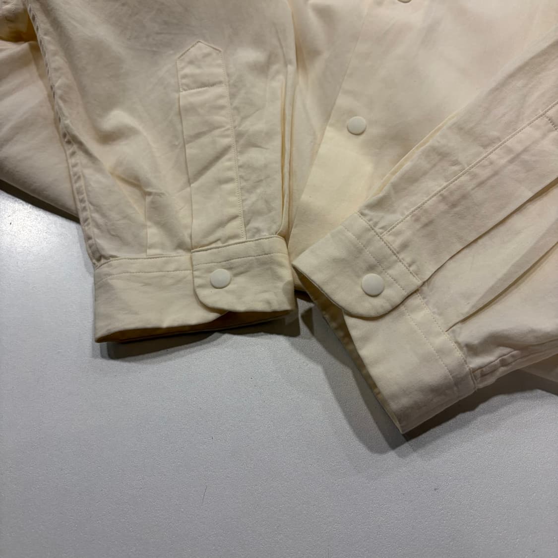 [M] YAECA 야에카 아이보리 코튼 긴팔 셔츠 C976 상품이미지6