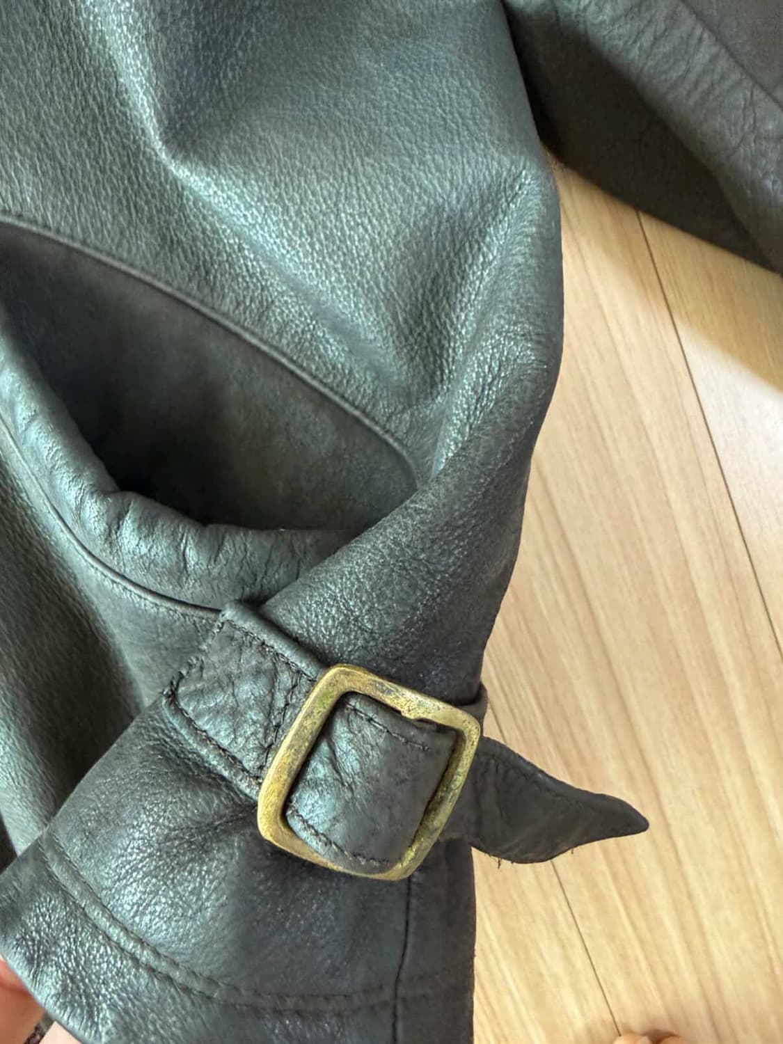 90s 빈티지 버팔로 블루종 가죽자켓 105 상품이미지7