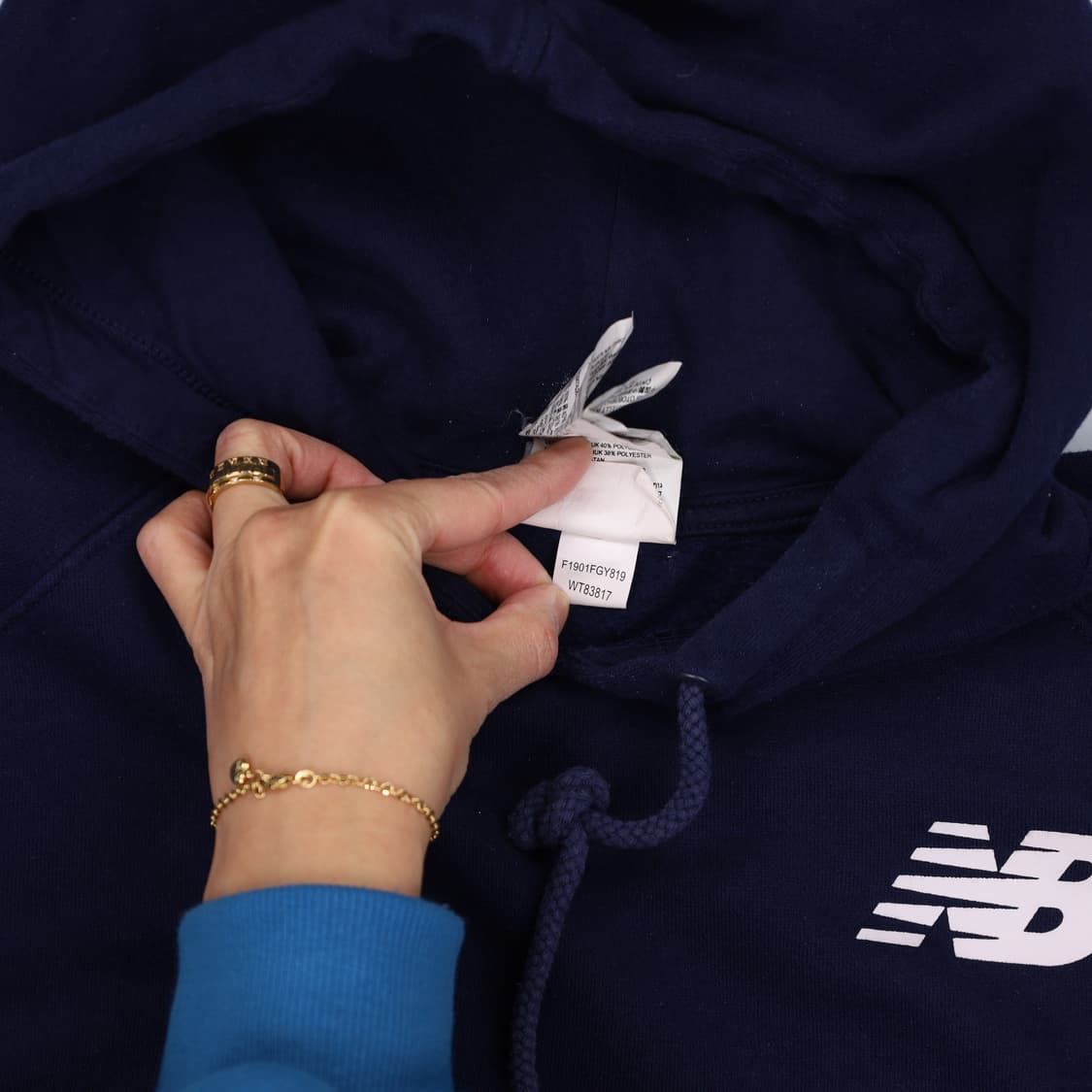 [100] 뉴발란스 스몰로고 기모후드티 1211H1 상품이미지4