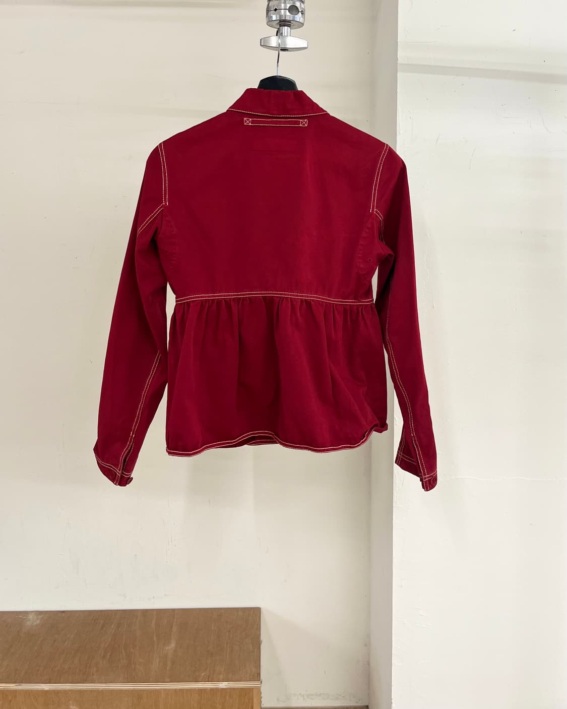 프라다 레드 코튼 버튼 업 자켓 상품이미지6