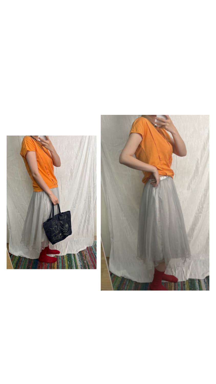 Voluminous Mesh Maxi Skirt 상품이미지5