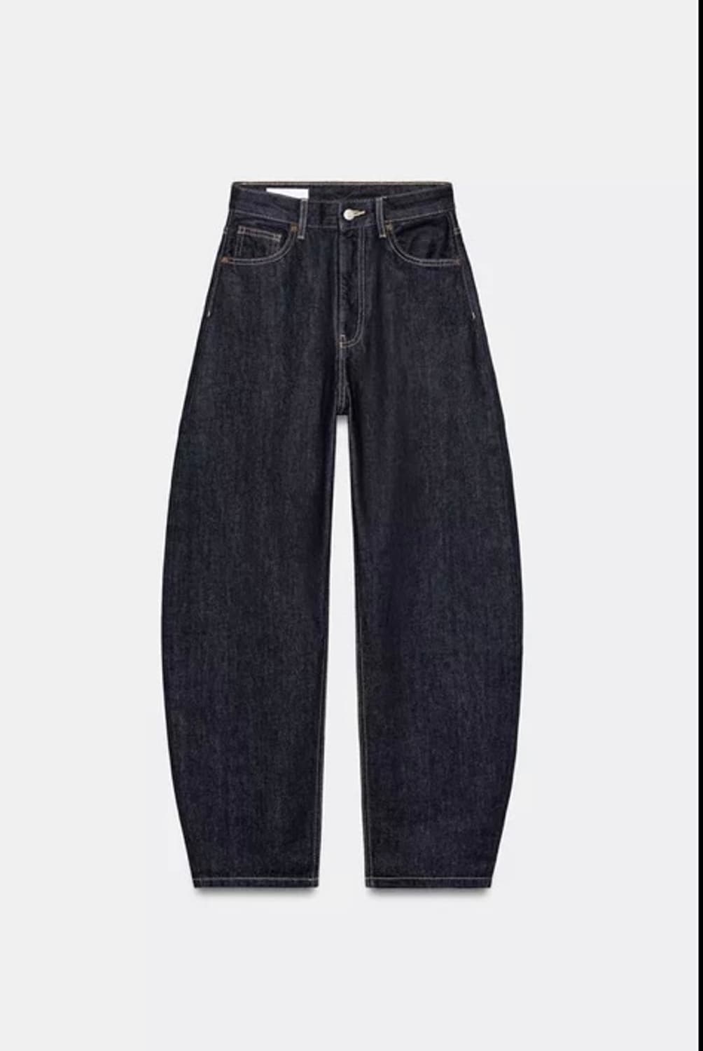 자라 하이웨스트 TRF 배럴핏 데님 생지 청바지 상품이미지1