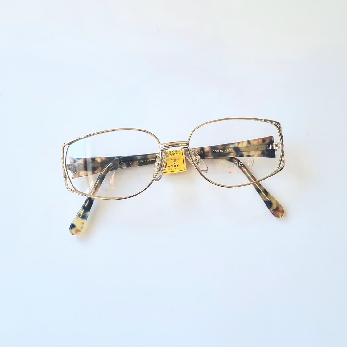 데드스탁 고급스러운 골드 금테 & 호피 다리 안경테 166 상품이미지2