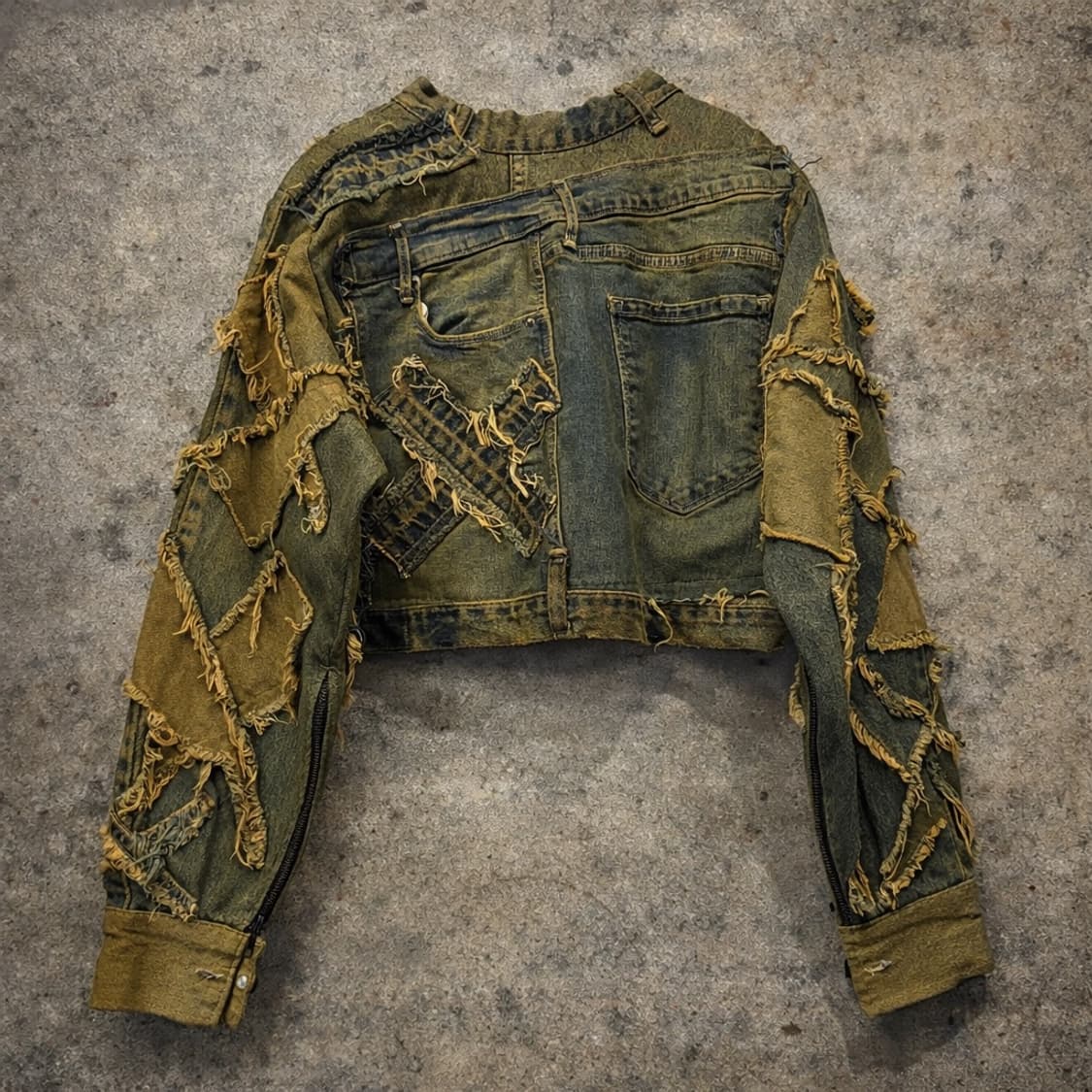 Vintage Rework Patch Crop Jacket 상품이미지2