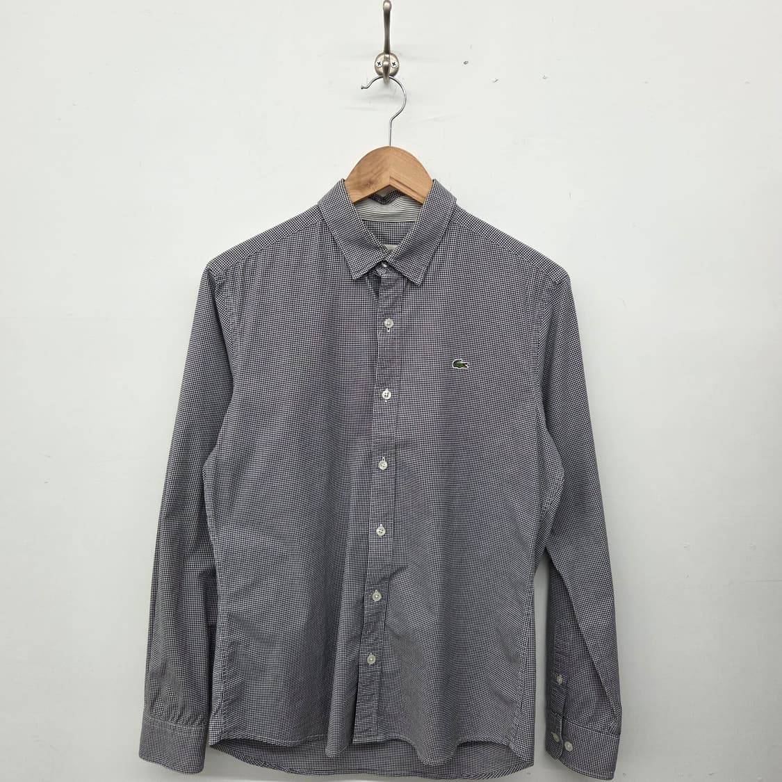 라코스테 긴팔 체크 셔츠 남m 상품이미지1