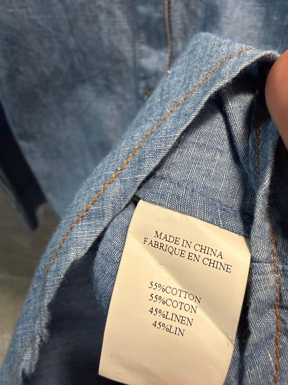 S 띠어리 Theory 코튼 린넨 셔츠 데님블루 상품이미지6