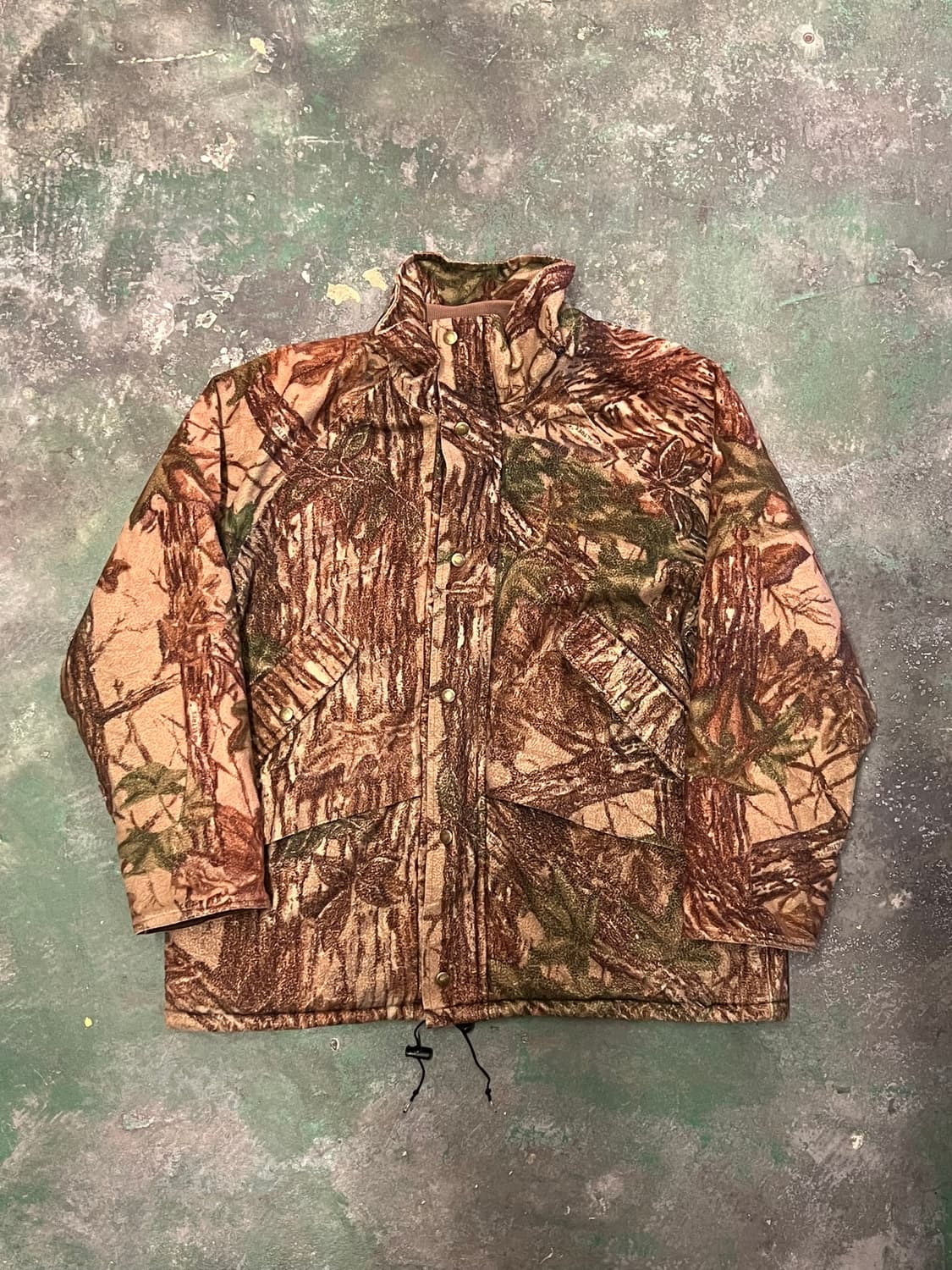 90's [L] 카벨라스 리얼트리 카모 자켓 USA 플리스 아웃도어 상품이미지1