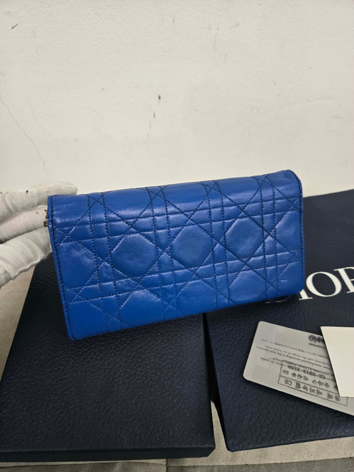 [보증서 정품] 디올 까나쥬 체인 장지갑 상품이미지5