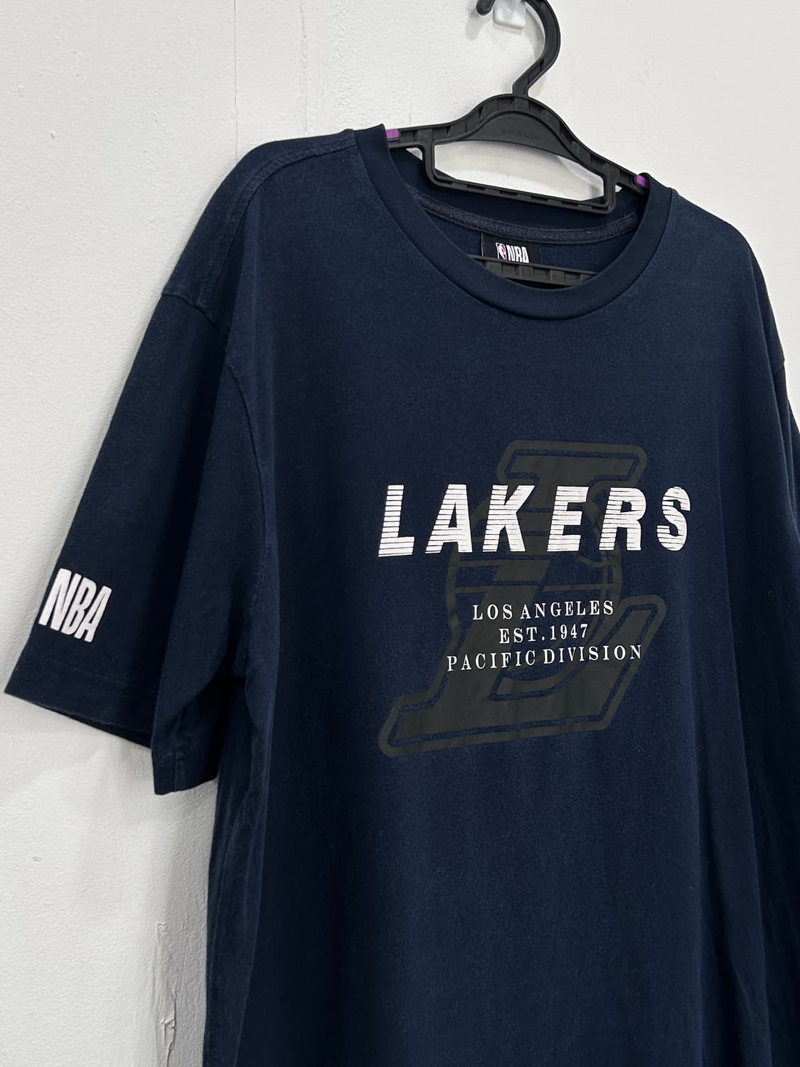 NBA LA 레이커스 반팔 티셔츠 네이비 상품이미지3