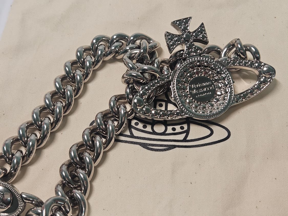 초희귀 비비안웨스트우드 네이사 체인 목걸이 상품이미지4