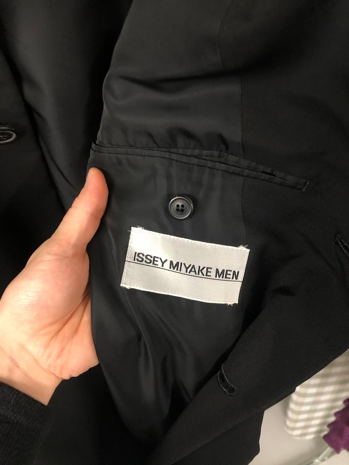 Issey miyake 스탠드 카라 블레이저 S 상품이미지5