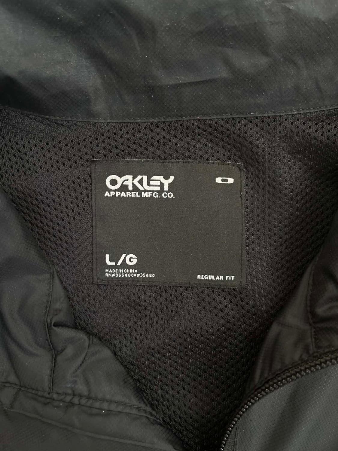 [L] 오클리 나일론 블랙 윈드브레이커 마운틴 자켓 바람막이 상품이미지3