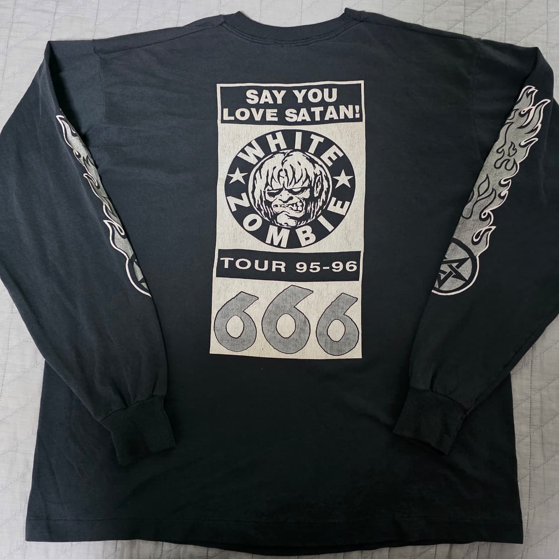 [XL] 90s 화이트 좀비 666 빈티지 밴드티 상품이미지6
