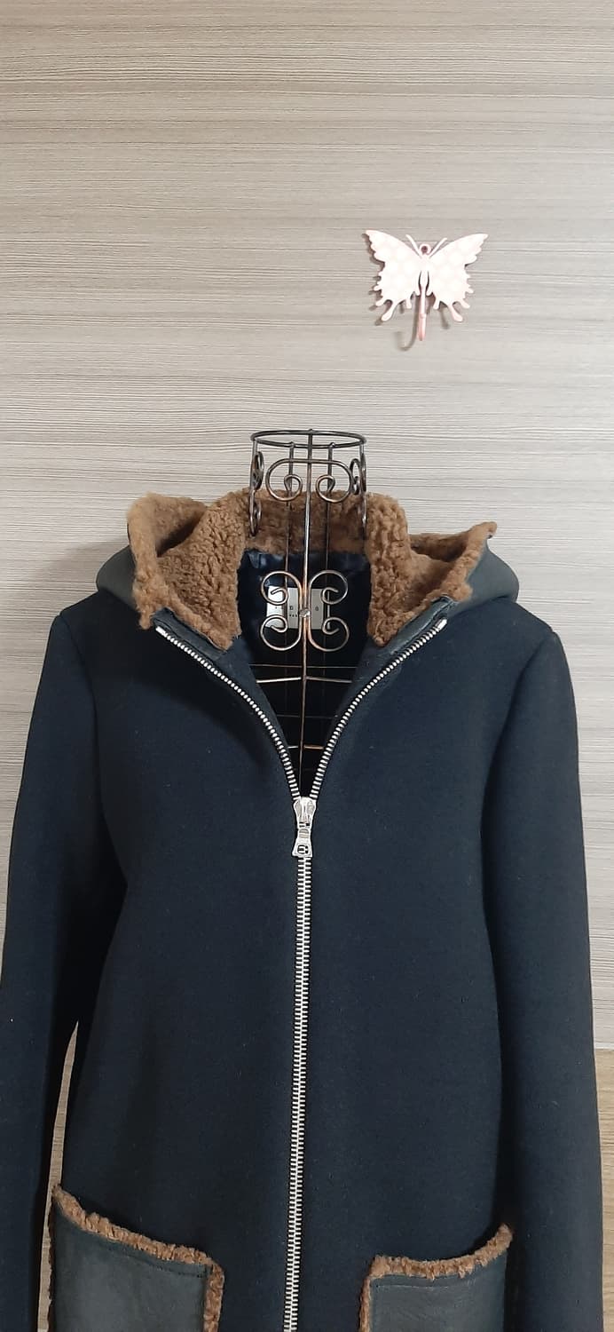 산드로 정품 후드 모직 코트 거의새거 상품이미지2