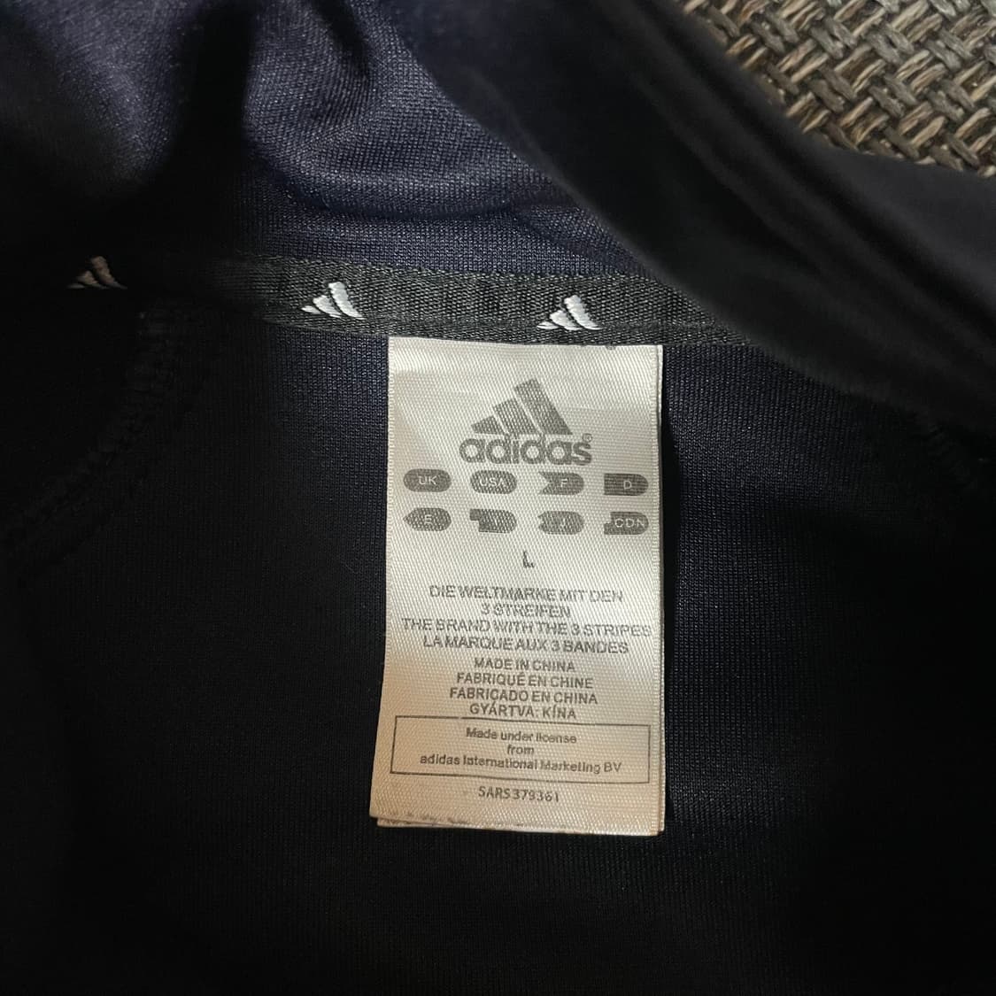 아디다스 네이비 트랙탑 져지 L 상품이미지6