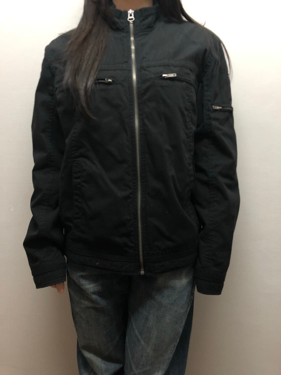 빈티지 블랙 펑크 자켓 상품이미지1