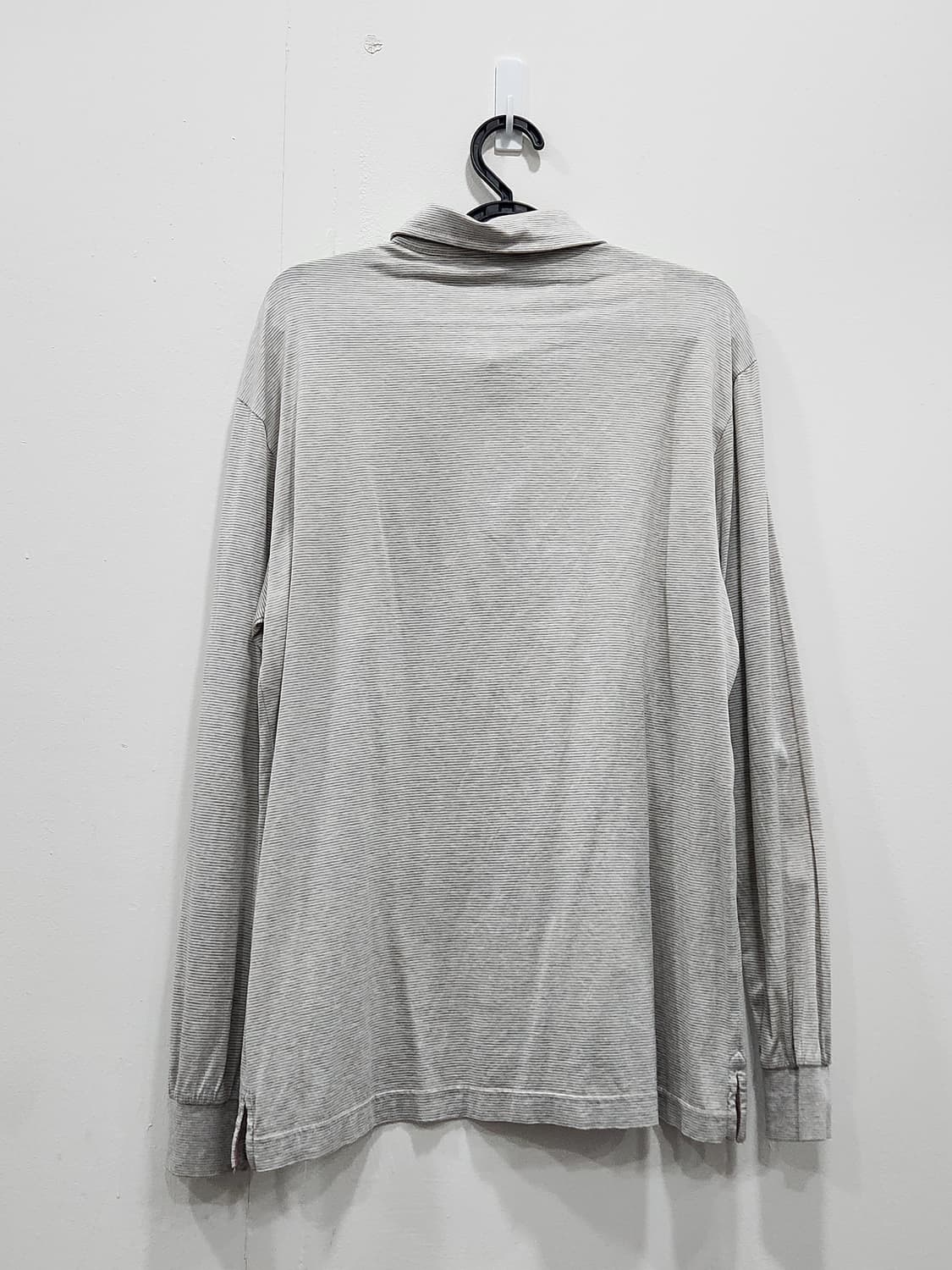 [95] 빈폴 골프 스트라이프 긴팔 카라티 그레이 남성 M 95사이즈 상품이미지2