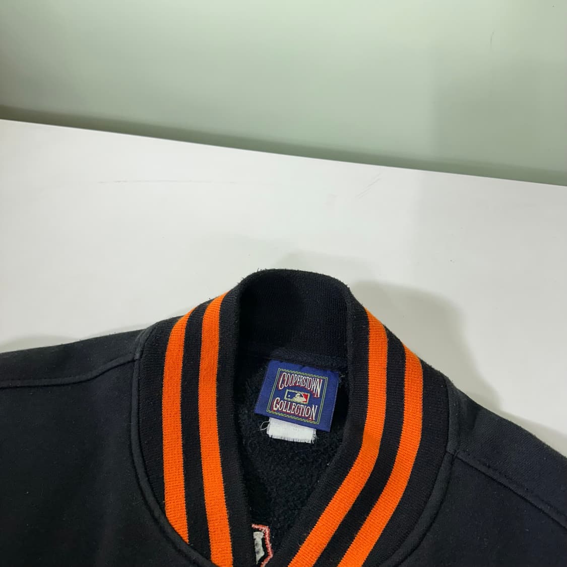L 쿠퍼스타운 블랙 90‘s MLB 샌프란시스코 코튼 바시티자켓 상품이미지4