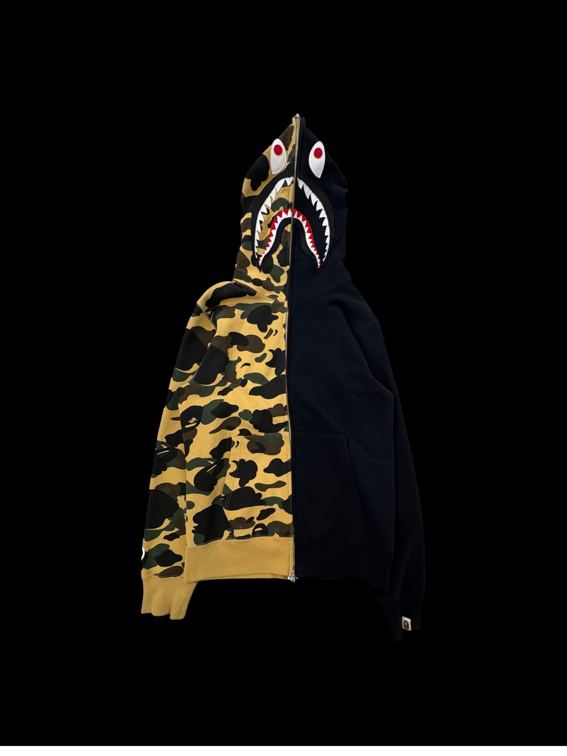베이프 샤크 풀집 후디 – 1st 카모 × 블랙 상품이미지1