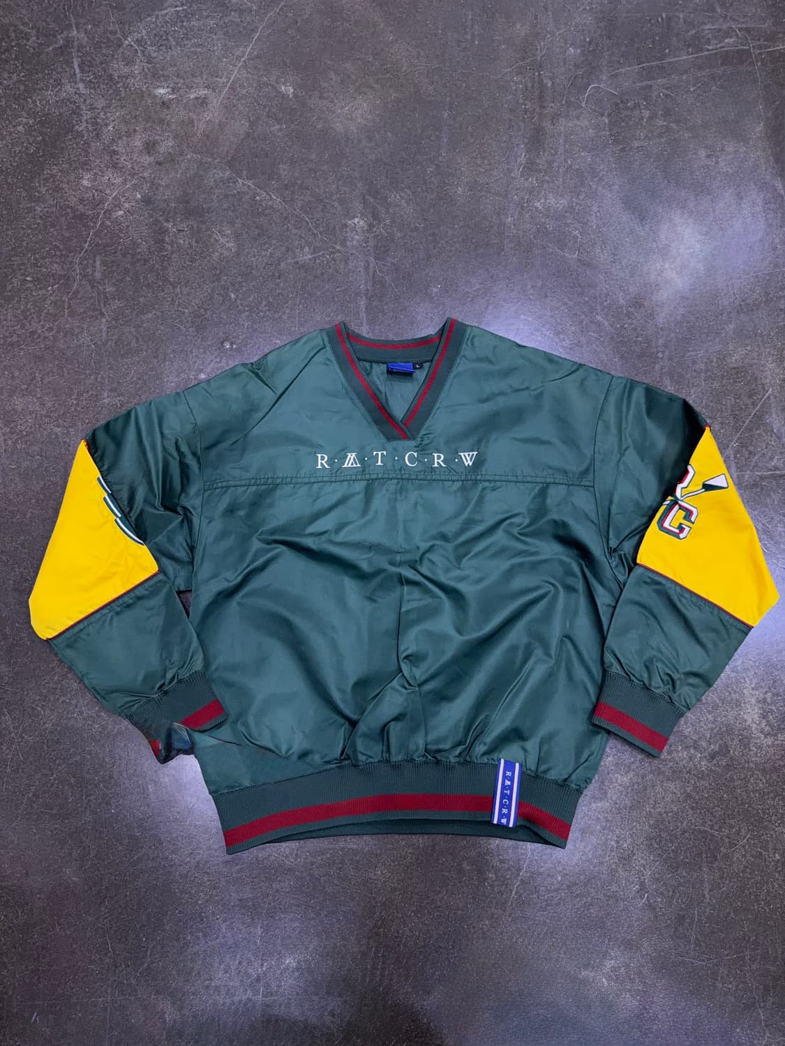 로맨틱크라운 RC 배색 나일론 웜업 티셔츠 L 상품이미지1