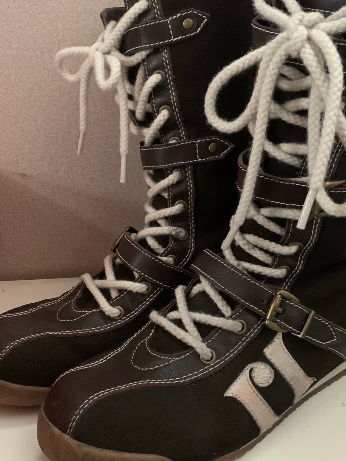 moromoro 스니커부츠 브라운 상품이미지5