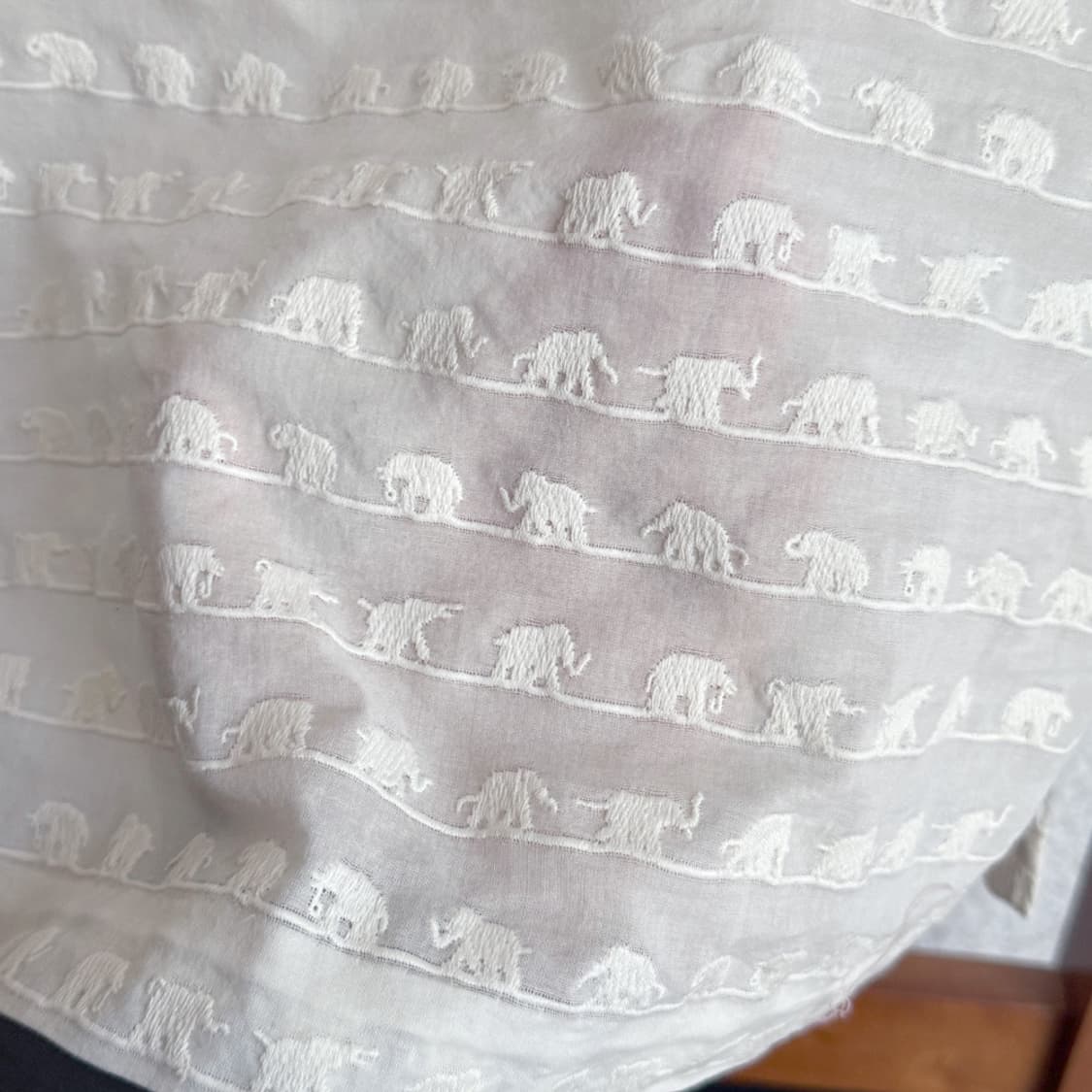 [TORY BURCH] 아이보리 엘리펀트 자수 튜닉 원피스 상품이미지6