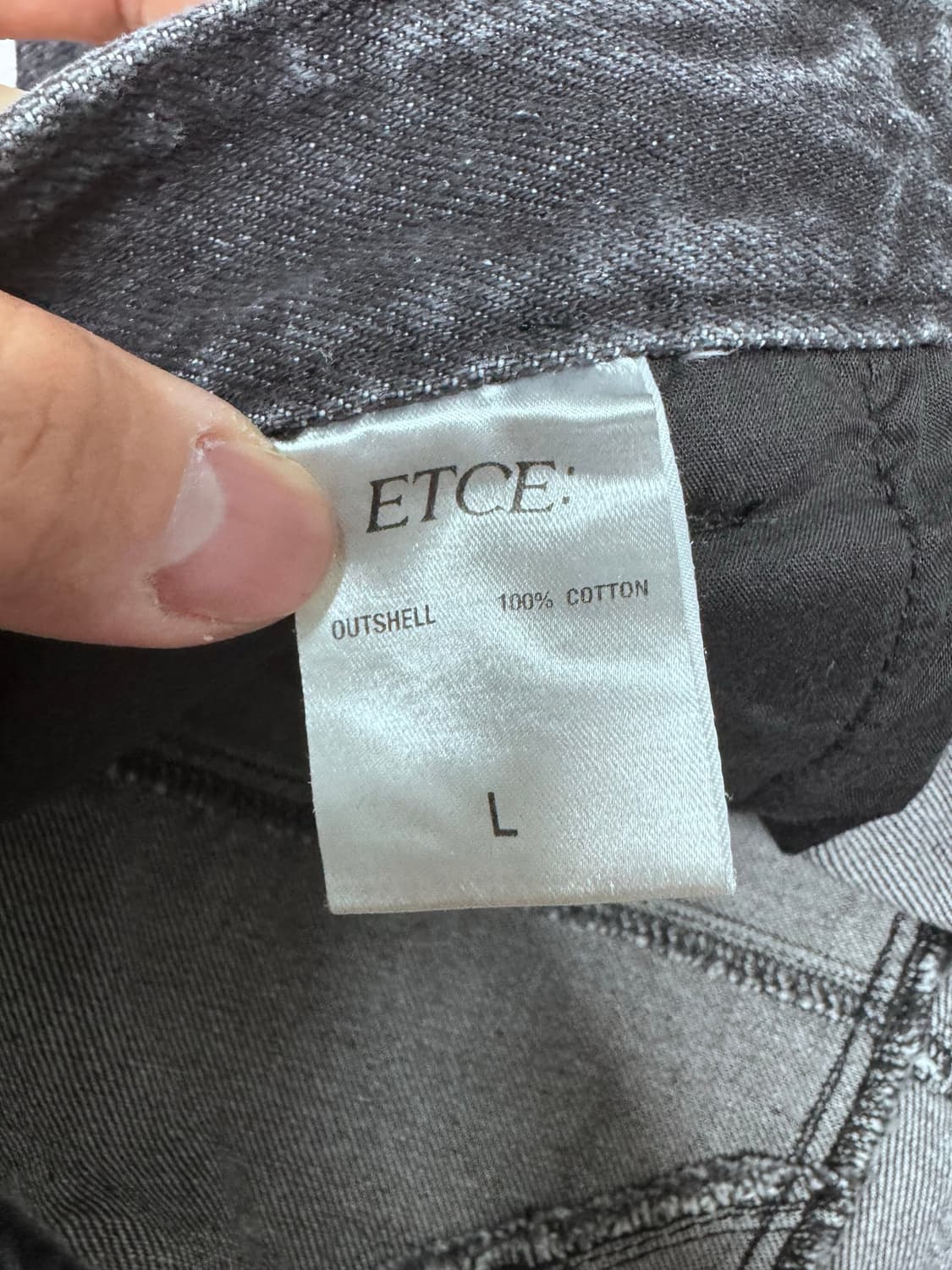 (중고/L) ETCE DENIM BERMUDA SHORTS (black) 상품이미지6