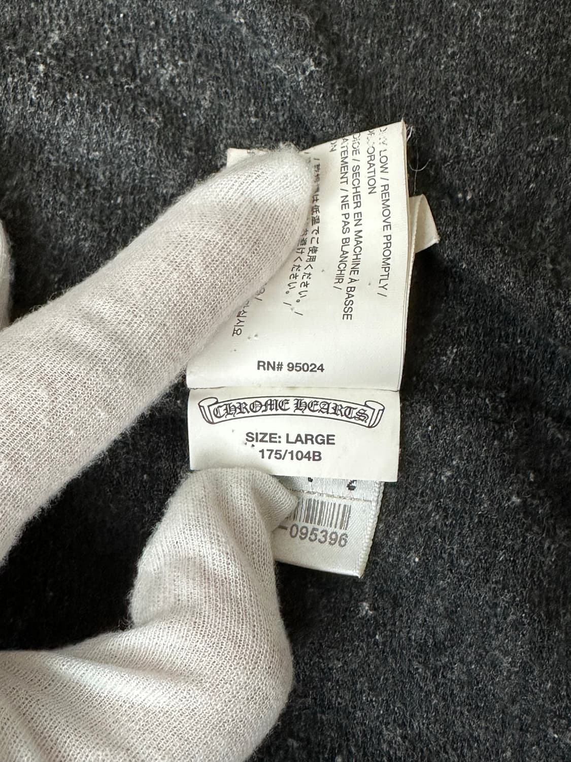 [L] 정품 크롬하츠 멀티로고 집업 후드 그레이 상품이미지9