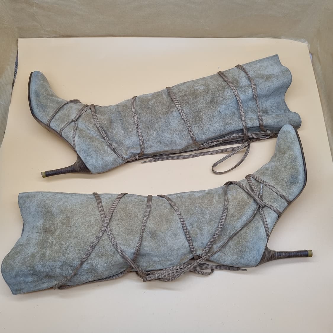 마이클코어스 스웨이드 롱부츠230 굽8.5 상품이미지5