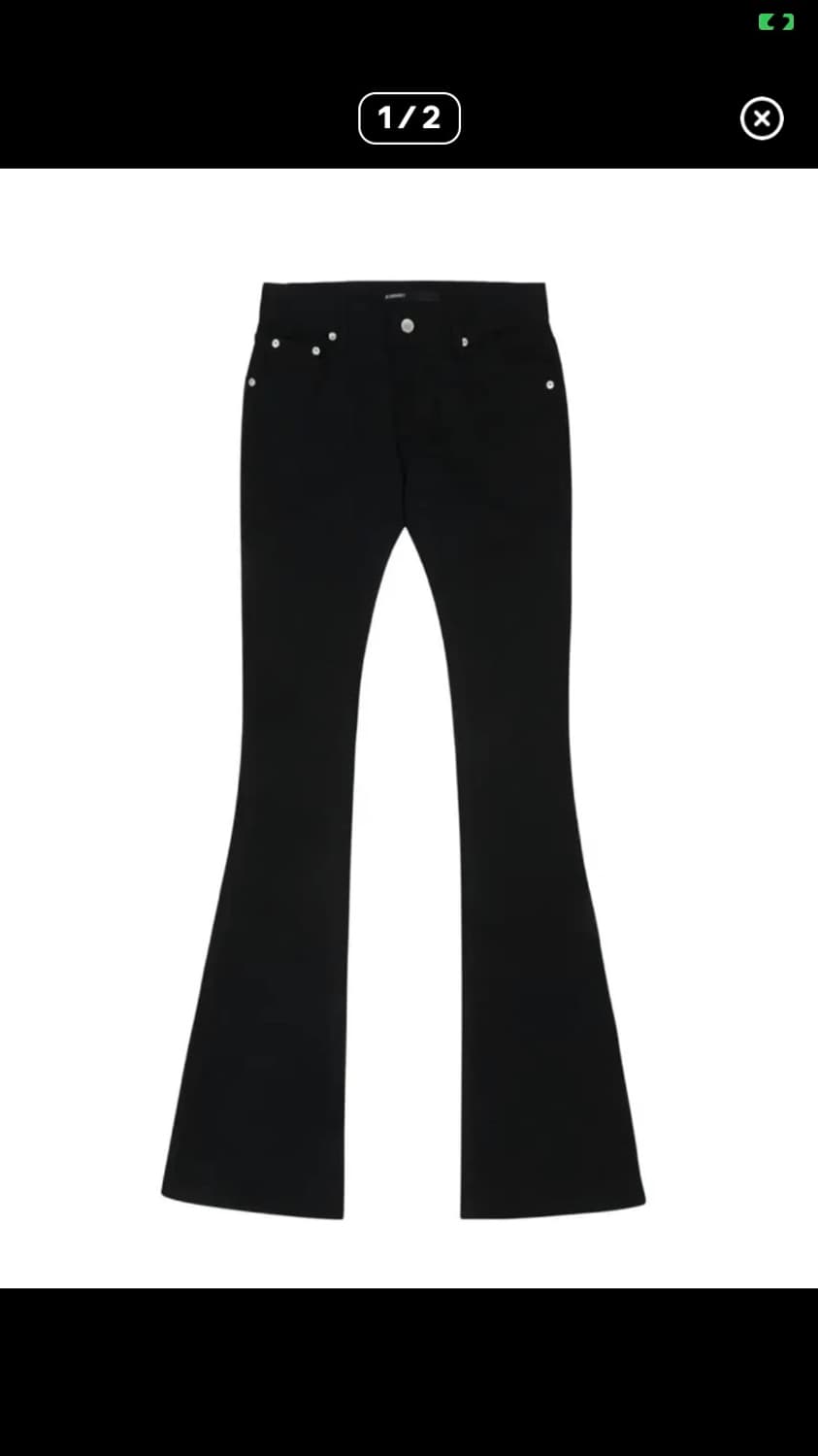 보헤미안서울 MID RISE BOOTS CUT PANTS BLACK S 상품이미지1