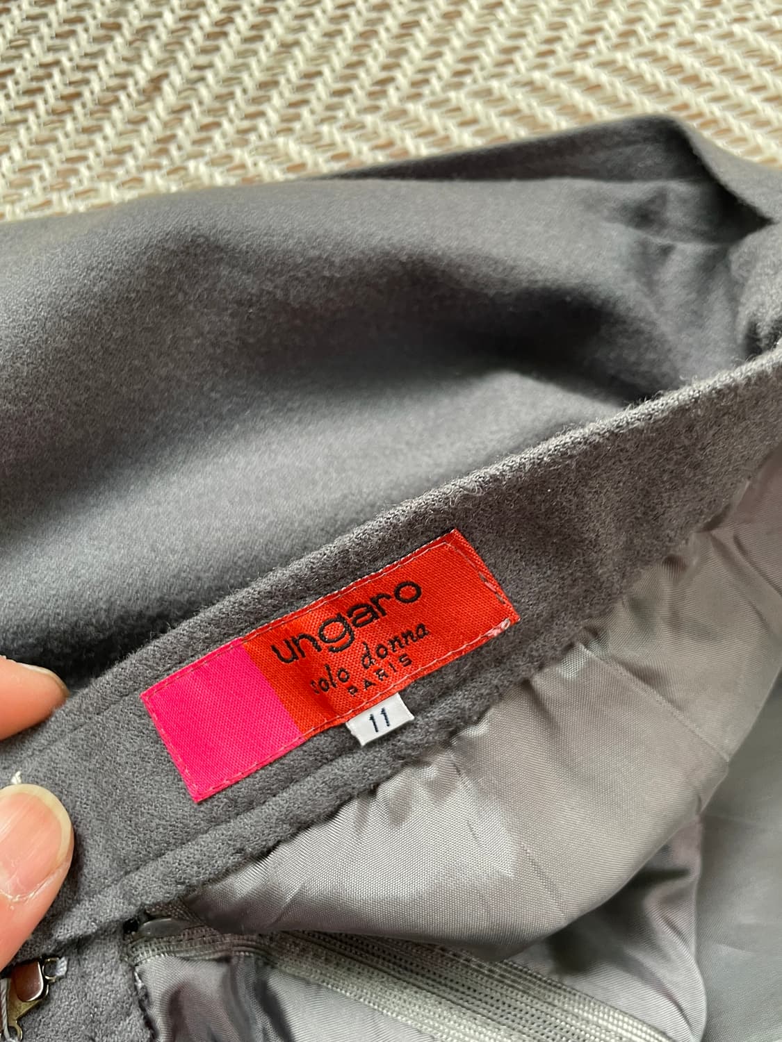 웅가로 그레이 울 스커트 J03313 상품이미지3