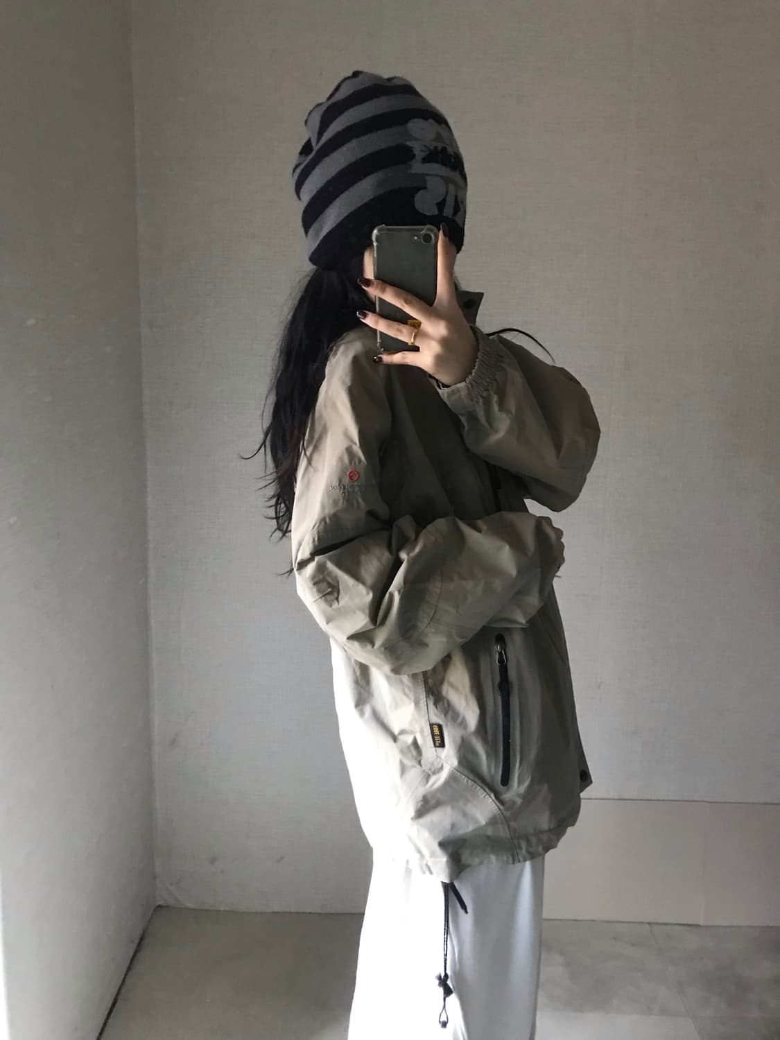 노페 베이지 바람막이 상품이미지3