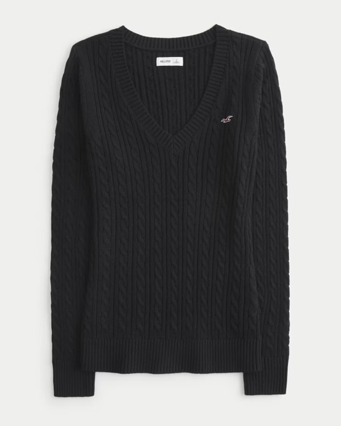 [S] 홀리스터 브이넥 케이블 니트  상품이미지1