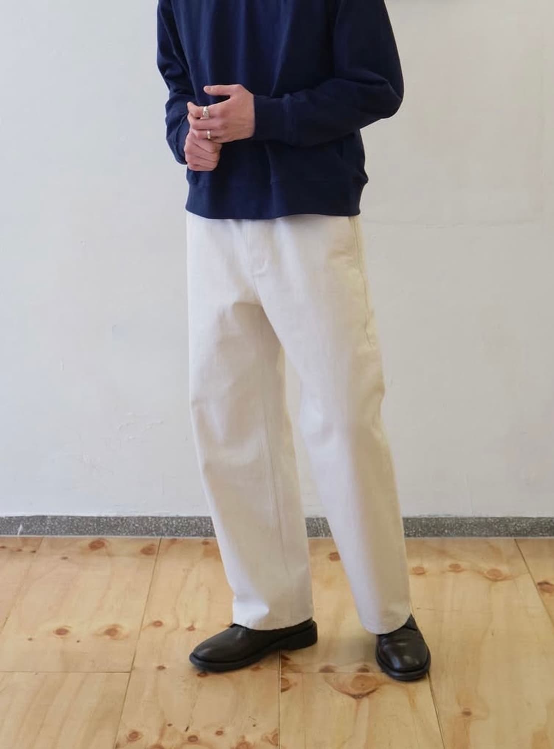 Wardrobe standard 워드로브 스탠다드 셀비치데님오피서팬츠 상품이미지2