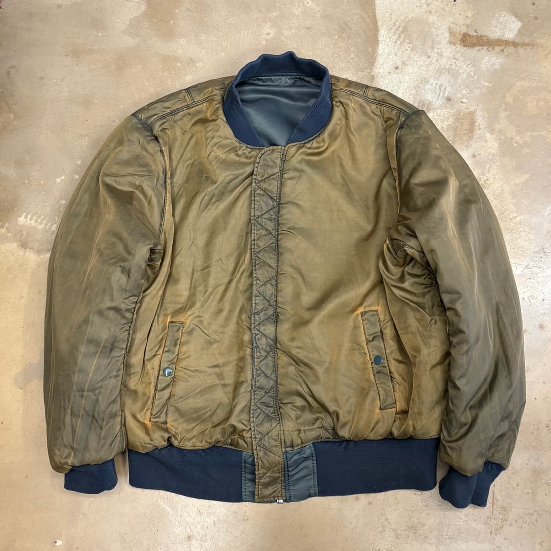 2XL 알파인더스트리 리버시블 ma-1 항공 자켓 상품이미지4