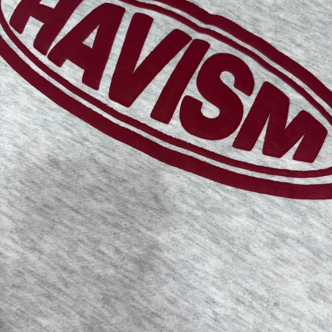 M 해비즘 엠보 로고 스웻셔츠 메란지 화이트 상품이미지2