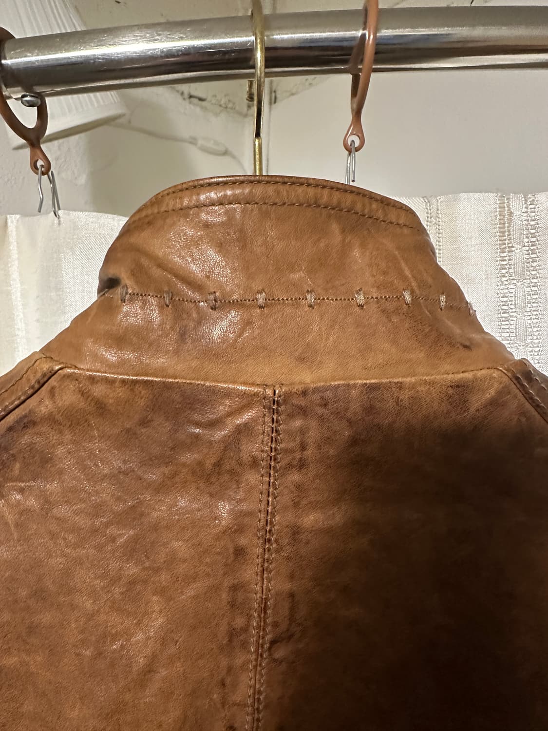 이태리 lambskin 싱글 집업 자켓 상품이미지4