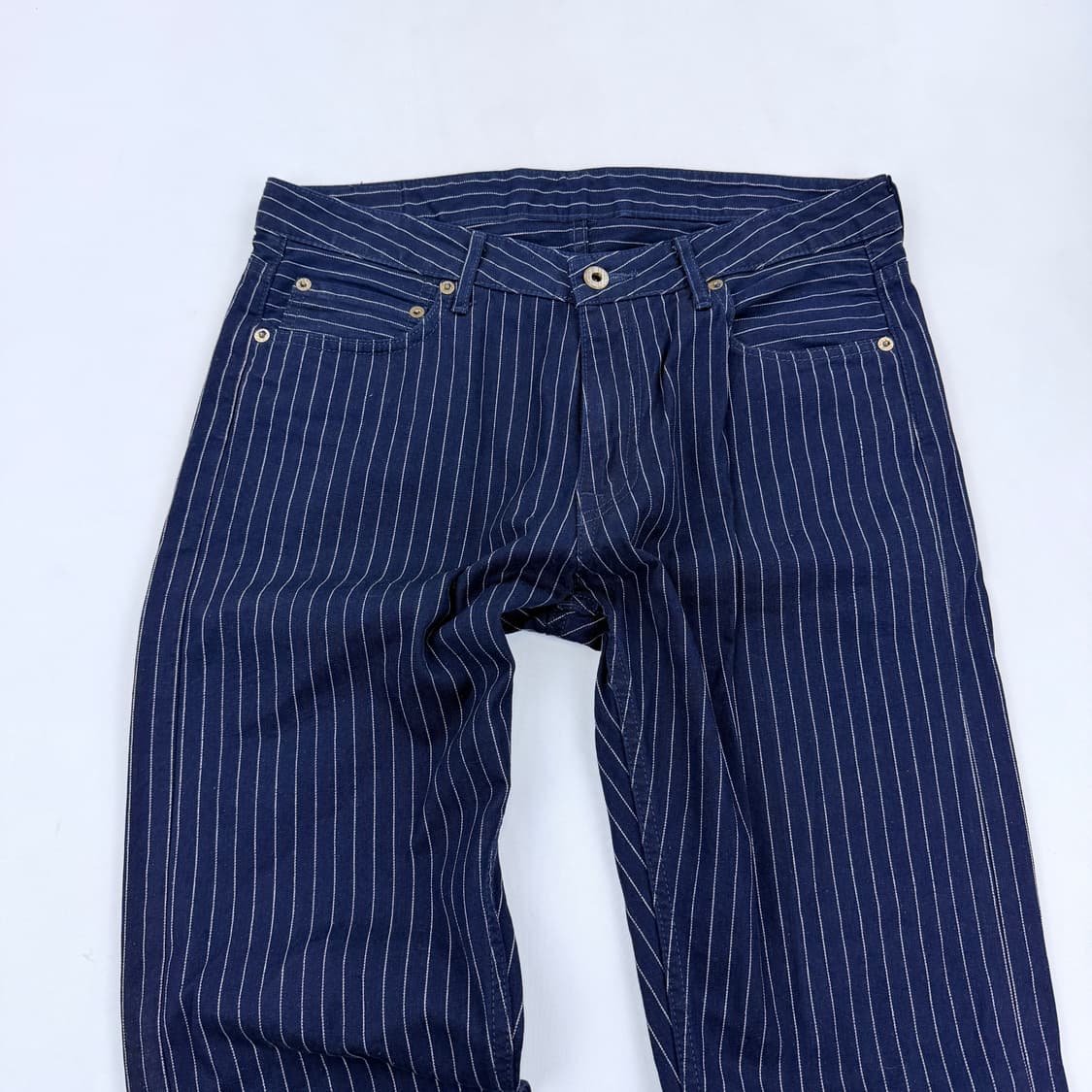 재팬블루 스트라이프 데님 와바시 데님 팬츠 상품이미지3