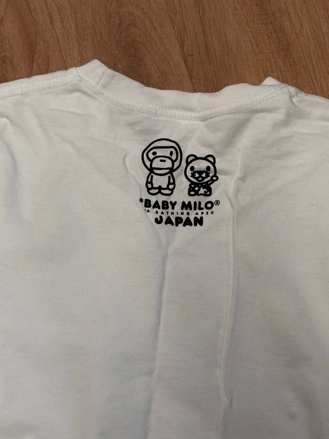 Bape 베이비 마일로 흰색 반팔 상품이미지2