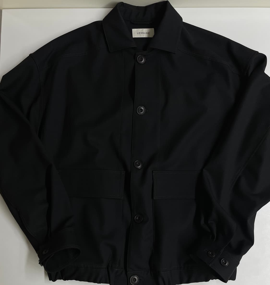 르메르 19fw 오버사이즈드 울 블루종 블랙 상품이미지1