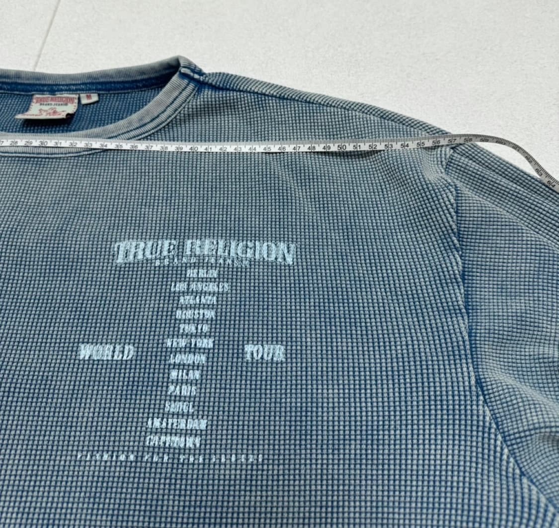 [정품] 트루릴리젼 긴팔 와플 “빈티지 블루” 100 상품이미지6