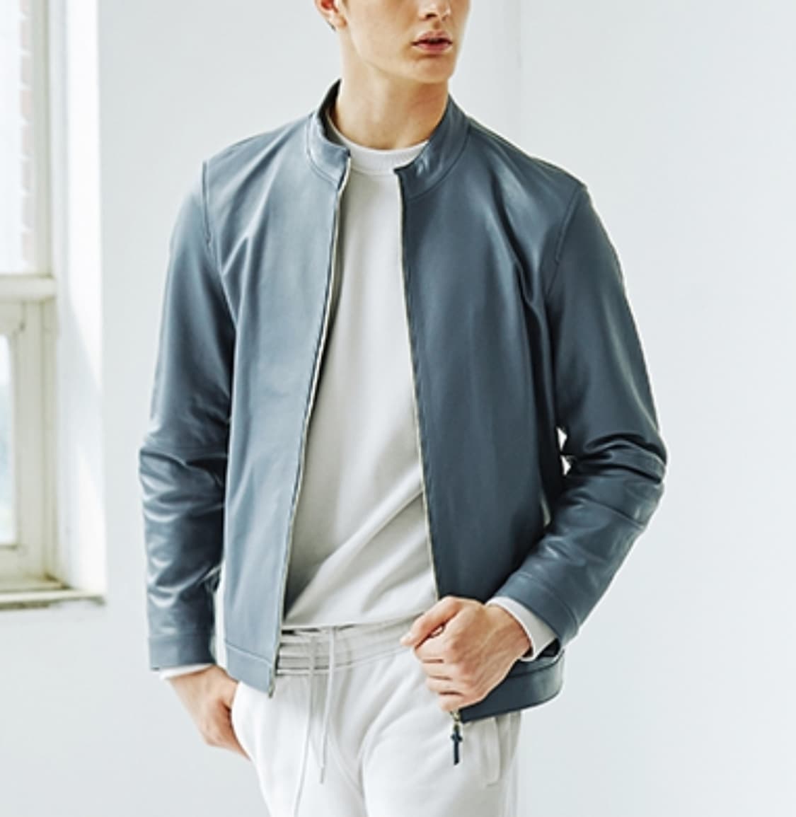 (택포) 마에스트로투모로우 양가죽 싱글 라이더 가죽자켓 L B523 상품이미지2