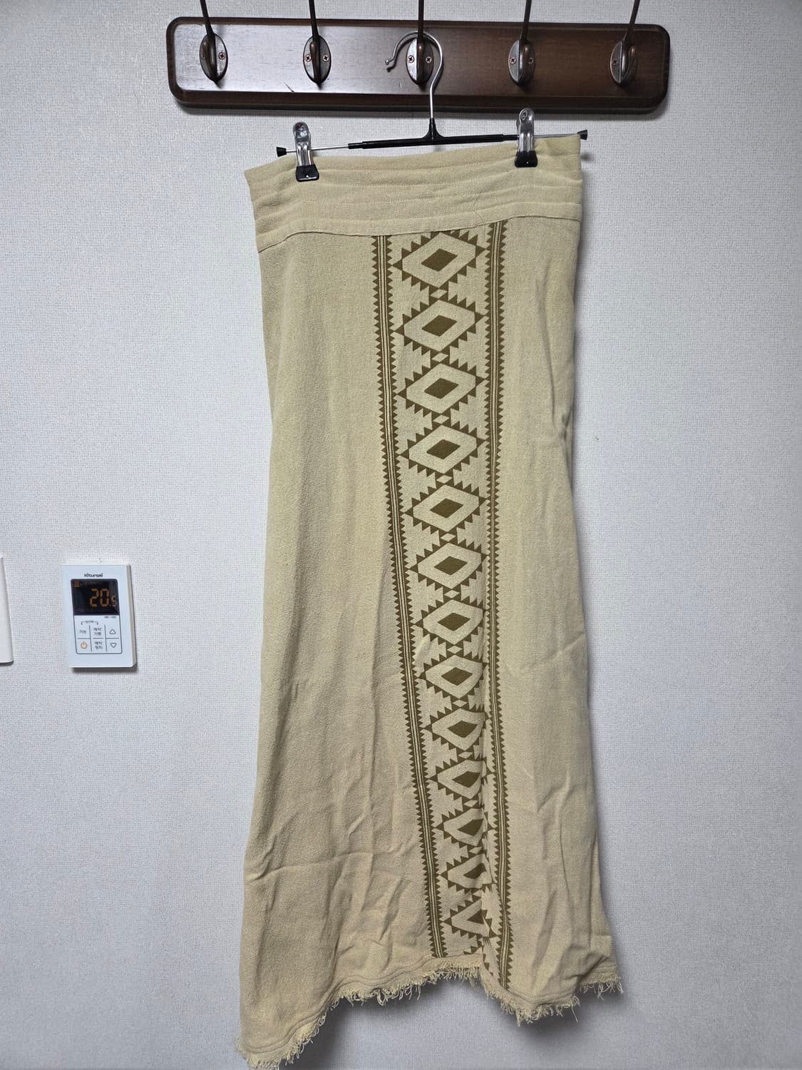 인도네시아 직조 보헤미안 스커트(+손자수 햄프 벨트) 상품이미지1
