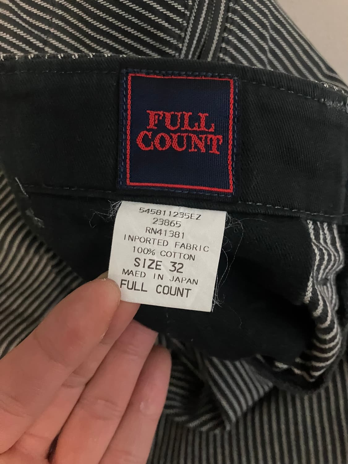 Full count 풀카운트 러기드코튼 히코리 팬츠 상품이미지4